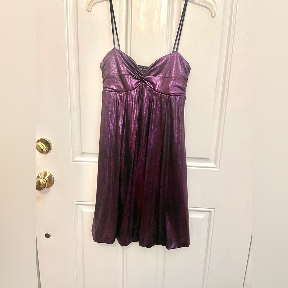 Y2K Purple metallic dress
